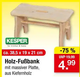 Zimmermann Kesper holz-fußbank Angebot