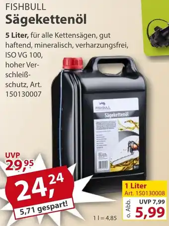 Sonderpreis Baumarkt FISHBULL Sägekettenöl Angebot