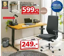 Segmüller Schreibtisch „woodpower“ oder drehstuhl „urban“ Angebot