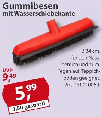 Sonderpreis Baumarkt Gummibesen mit Wasserschiebekante Angebot