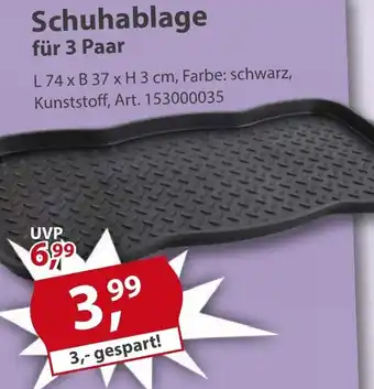 Sonderpreis Baumarkt Schuhablage für 3 Paar Angebot