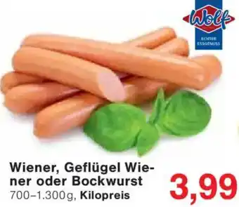 Jawoll Wolf Wiener, Geflügel Wiener oder Bockwurst Angebot