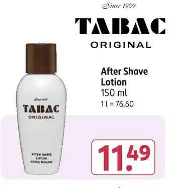 Rossmann Tabac after shave lotion Angebot