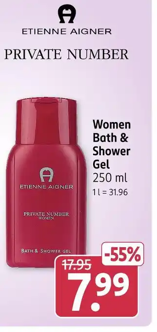 Rossmann Etienne aigner women bath & shower gel Angebot