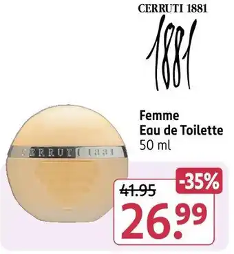 Rossmann Cerruti 1881 femme eau de toilette Angebot