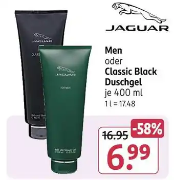 Rossmann Jaguar men oder classic black duschgel Angebot