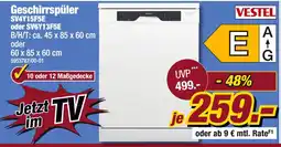 Poco Vestel geschirrspüler sv4y15f5e oder sv6y13f5e Angebot