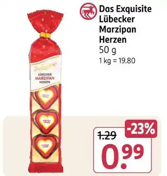 Rossmann Das exquisite lübecker marzipan herzen Angebot