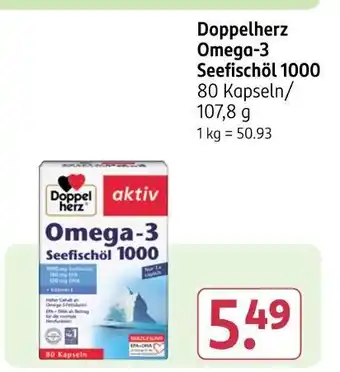 Rossmann Doppelherz omega-3 seefischöl 1000 Angebot