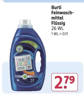 Rossmann Burti feinwaschmittel flüssig Angebot