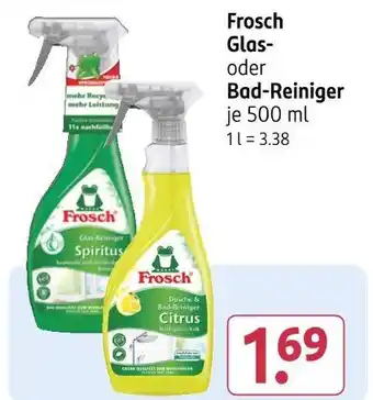 Rossmann Frosch glas- oder bad-reiniger Angebot