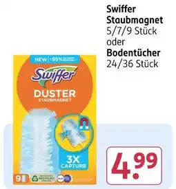 Rossmann Swiffer staubmagnet oder bodentücher Angebot