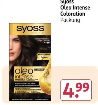 Rossmann Syoss oleo intense coloration Angebot