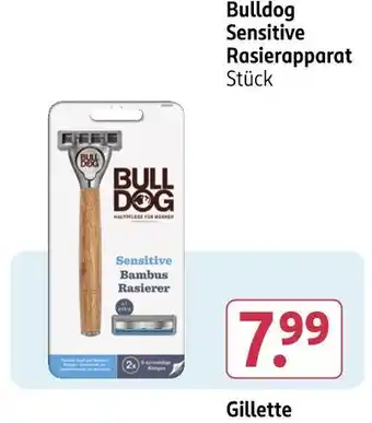 Rossmann Bulldog sensitive rasierapparat Angebot