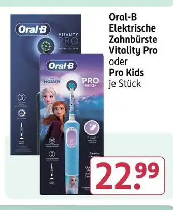 Rossmann Oral-b elektrische zahnbürste vitality pro oder pro kids Angebot