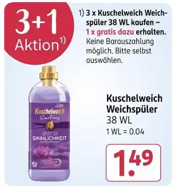 Rossmann Kuschelweich kuschelweich weichspüler Angebot