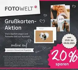 Rossmann Fotowelt grußkarten-aktion Angebot