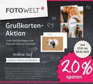 Rossmann Fotowelt grußkarten-aktion Angebot