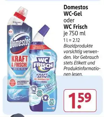 Rossmann Domestos wc-gel oder wc frisch Angebot