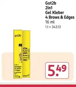 Rossmann Got2b 2in1 gel kleber 4 brows & edges Angebot