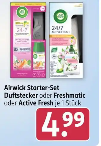 Rossmann Airwick starter-set duftstecker, freshmatic oder active fresh Angebot