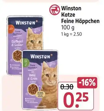 Rossmann Winston katze feine häppchen Angebot