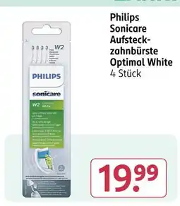 Rossmann Philips sonicare aufsteckzahnbürste optimal white Angebot