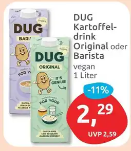 Budni Dug kartoffeldrink original oder barista Angebot