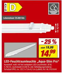 toom Baumarkt Led led-feuchtraumleuchte „aqua-slim pro“ Angebot