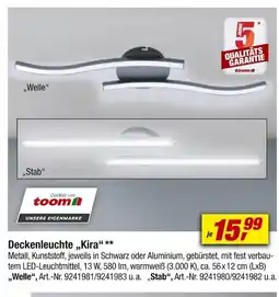 toom Baumarkt Toom deckenleuchte kira Angebot