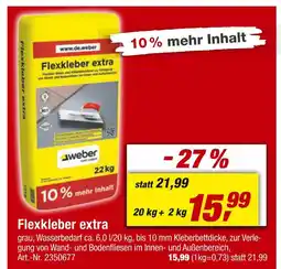 toom Baumarkt Weber flexkleber extra Angebot