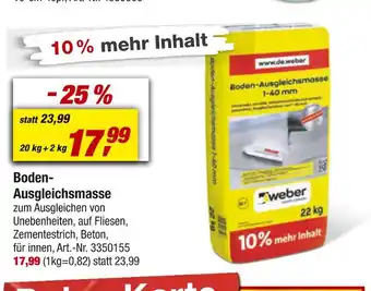 toom Baumarkt Boden-ausgleichsmasse Angebot