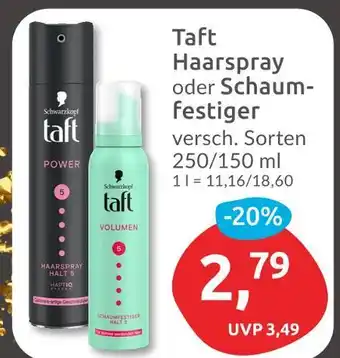 Budni Schwarzkopf taft haarspray oder schaumfestiger Angebot