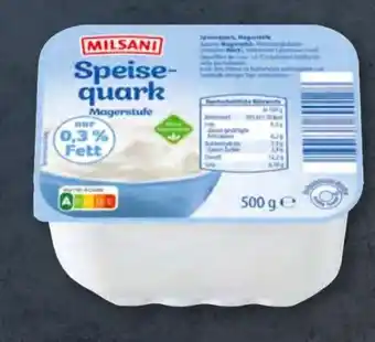 Aldi Süd Milsani Speisequark Magerstufe Angebot