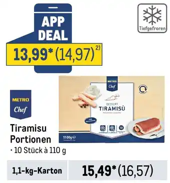 METRO METRO Chef Tiramisu Portionen Angebot