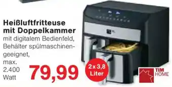 Jawoll TIM HOME Heißluftfritteuse mit Doppelkammer Angebot