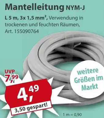 Sonderpreis Baumarkt Mantelleitung NYM-J Angebot