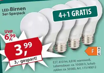 Sonderpreis Baumarkt LED-Birnen 5er-Sparpack Angebot