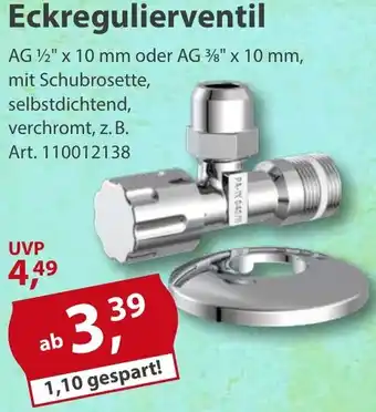 Sonderpreis Baumarkt Eckregulierventil Angebot
