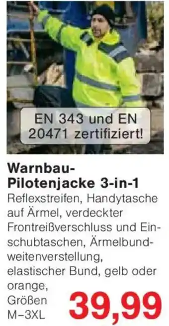 Jawoll Warnbau Pilotenjacke 3-in-1 Angebot