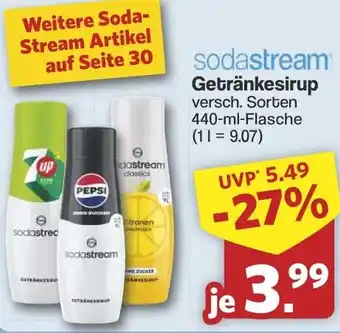 Famila Nord West sodastream Getränkesirup Angebot