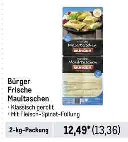 METRO Bürger Frische Maultaschen Angebot