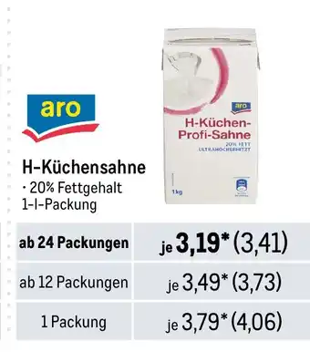 METRO aro H-Küchensahne Angebot