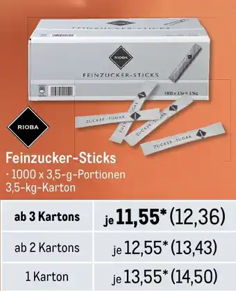 METRO RIOBA Feinzucker-Sticks Angebot