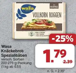 Famila Nord West Wasa Knäckebrot Spezialitäten Angebot