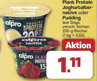 Famila Nord West Alpro Plant Protein Joghurtalternative oder Pudding Angebot