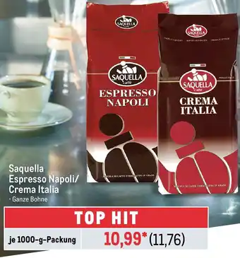 METRO Saquella Espresso Napoli/ Crema Italia Angebot