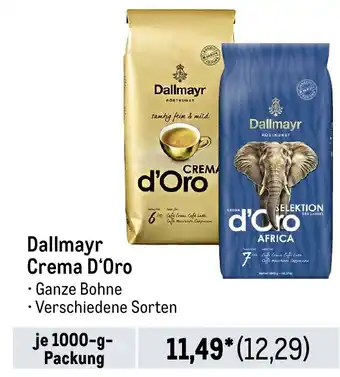 METRO Dallmayr Crema D'Oro Angebot
