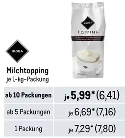 METRO RIOBA Milchtopping Angebot