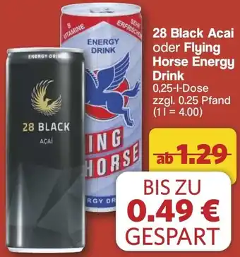 Famila Nord West 28 Black Acai oder Flying Horse Energy Drink Angebot